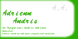 adrienn andris business card